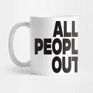 All Peopled Out sweatshirt, Antisocial comfort introvert crewneck, not going anxiety says no, Y2K Aesthetic graphic message sweater, awkard Mug